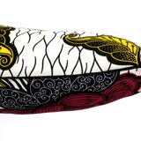 30 X 50 African wax fabric cushion