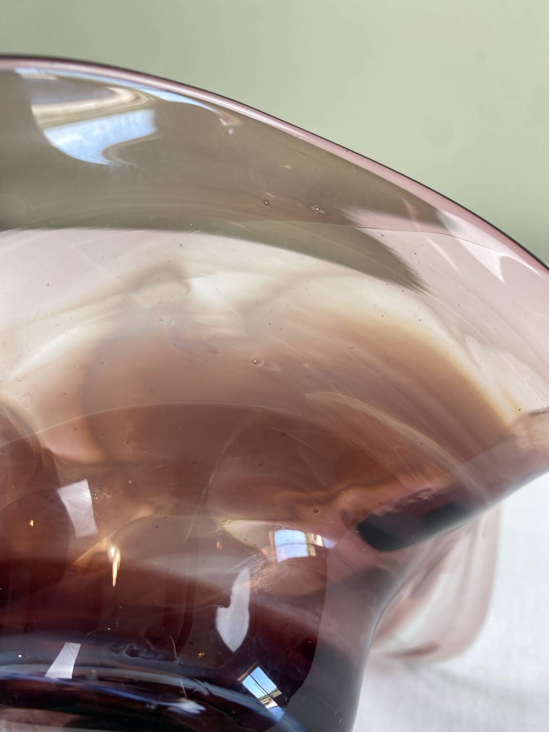 Vide poche en verre soufflé