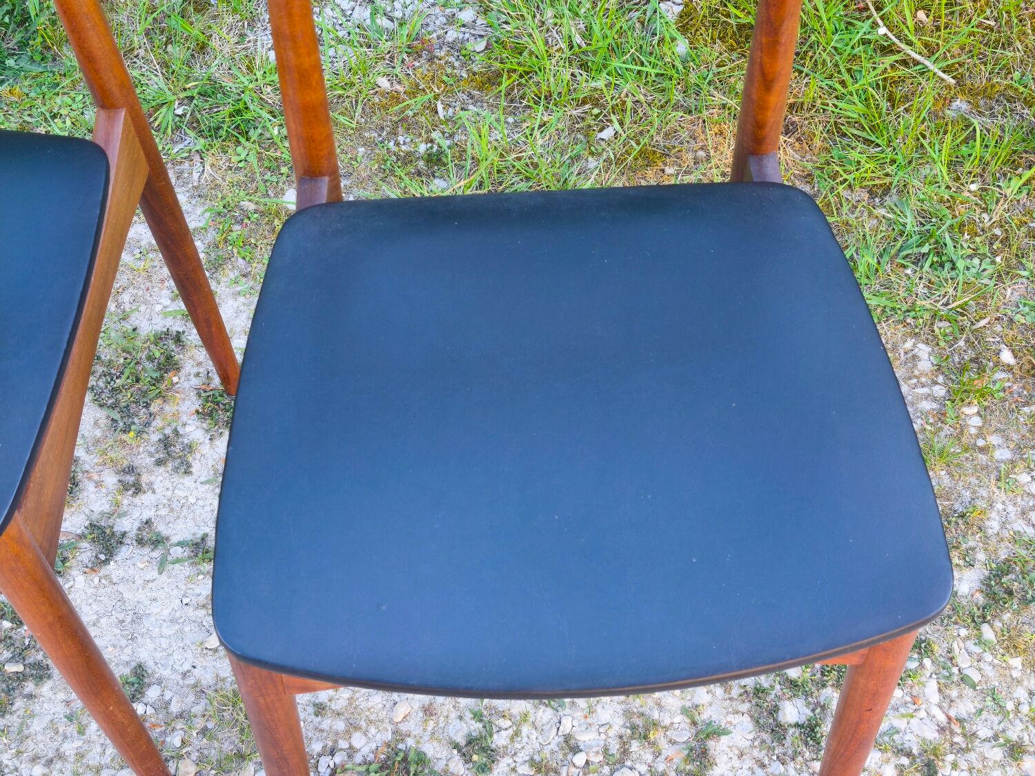 Pair of vintage Scandinavian teak chairs – 1960s
