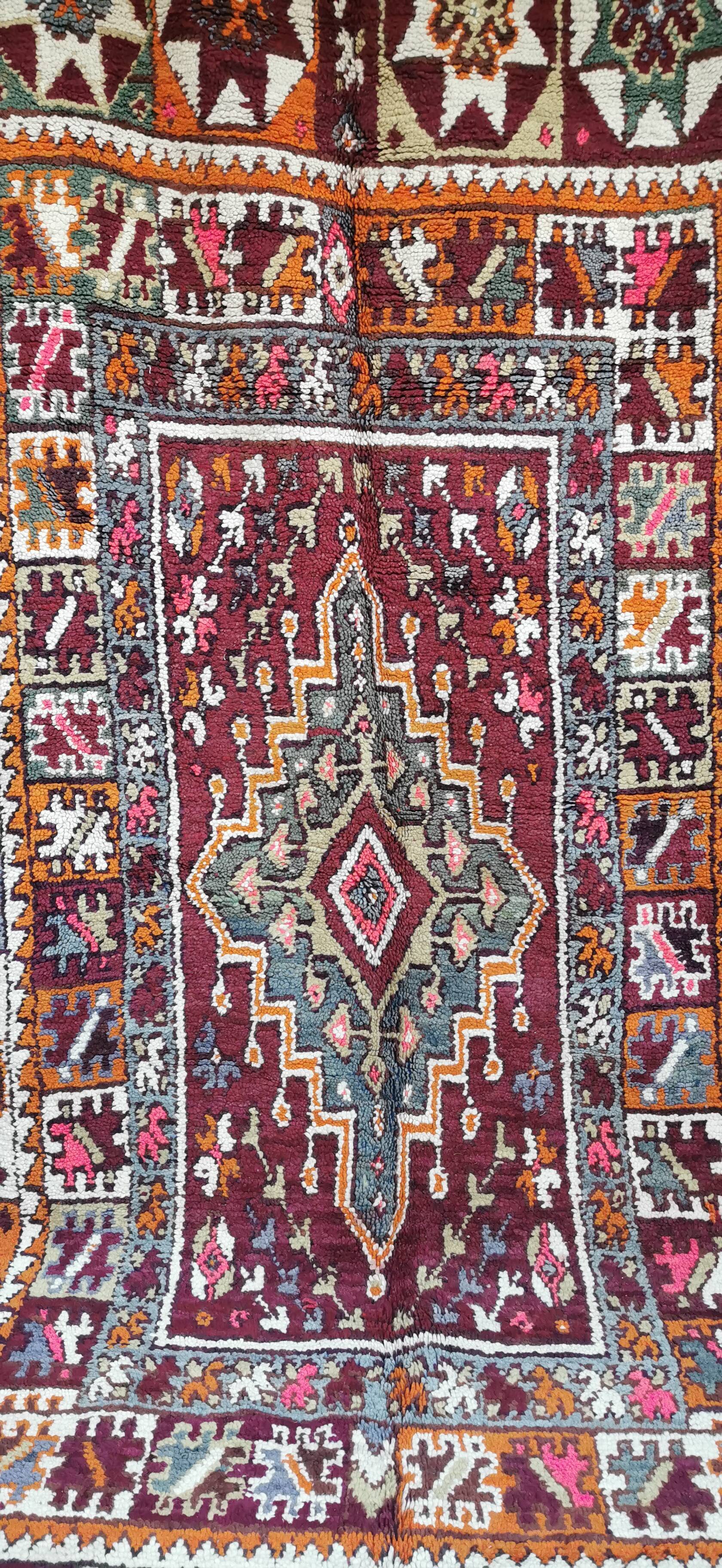 Berber carpet boujaad vintage 215/360 cm