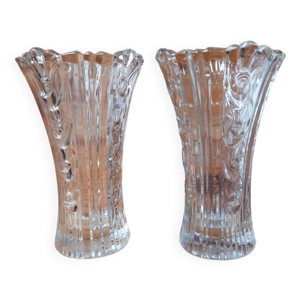 Duo de vases en verre