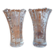 Duo of glass vases