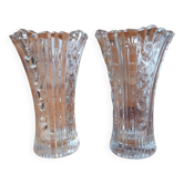 Duo de  vases en verre