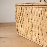 Vintage wicker trunk
