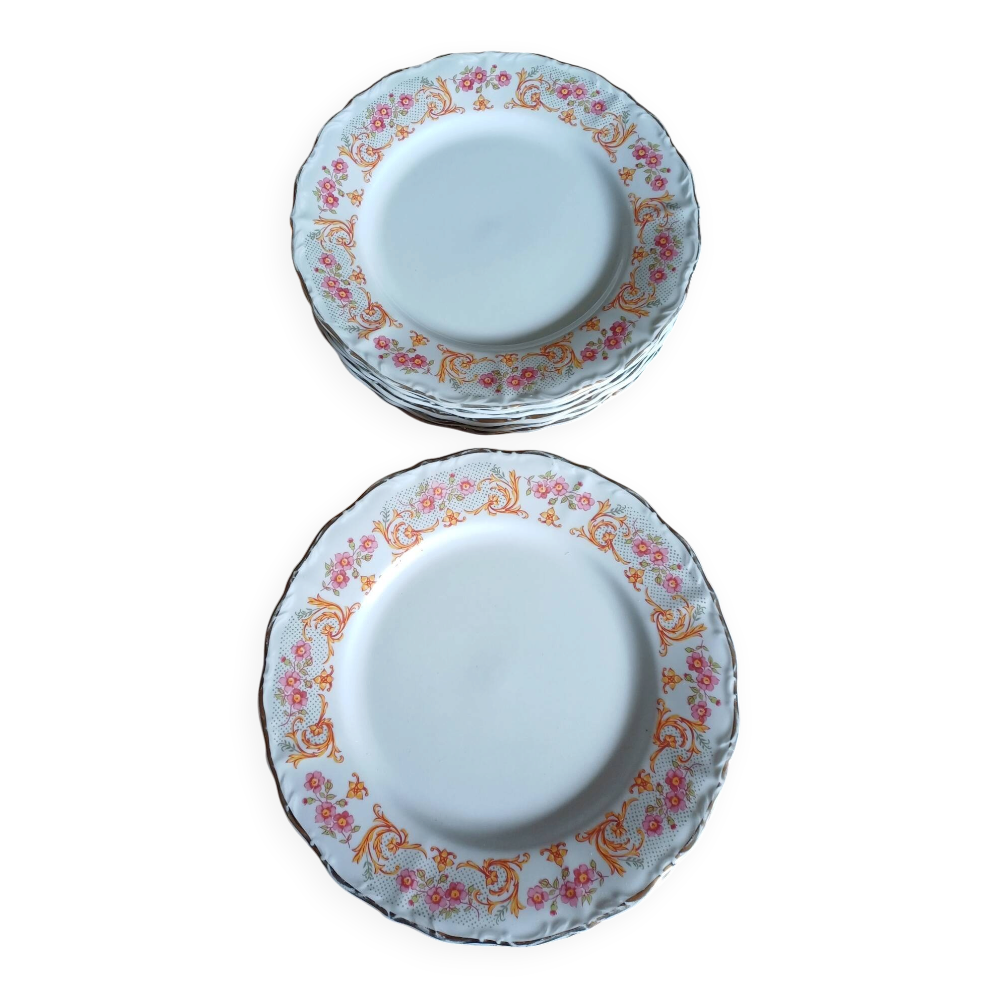 Dessert plates Digoin ×10