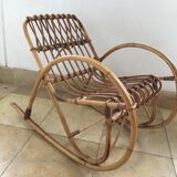 Rocking child rattan