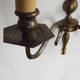 Pair of Double French Vintage Bronze Effect Metal Flemish Wall Lights