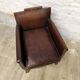 Studded club chair
