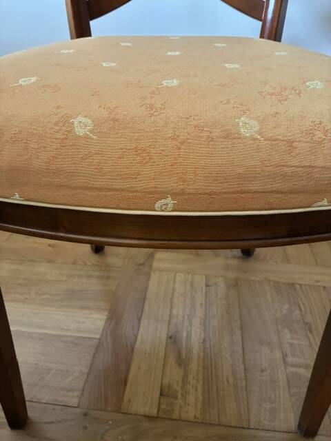 Cherry chair and fabric