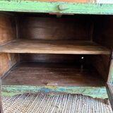Small old Burmese piece of furniture in solid teak