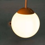 Minimalist floor lamp cascade space age white