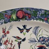 Ancien plat en faïence japonaise 46cm