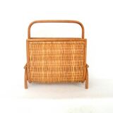 Rattan vinyl holder
