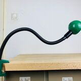 Snake lamp fixing vice 80s green