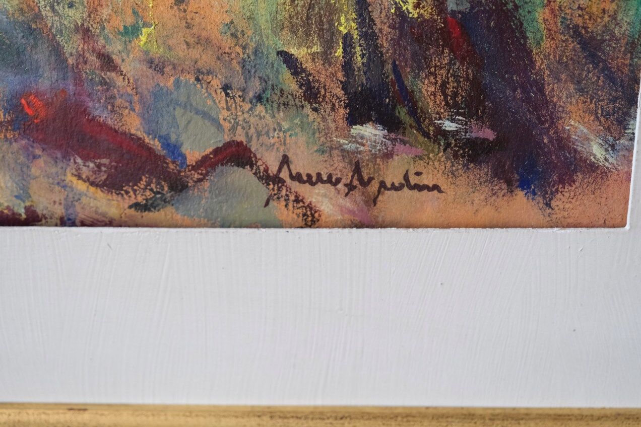 Arne Aspelin, Swedish Modern Painting, 1960s, Oil on Board.