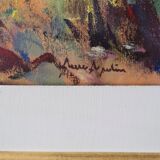 Arne Aspelin, Swedish Modern Painting, 1960s, Oil on Board.