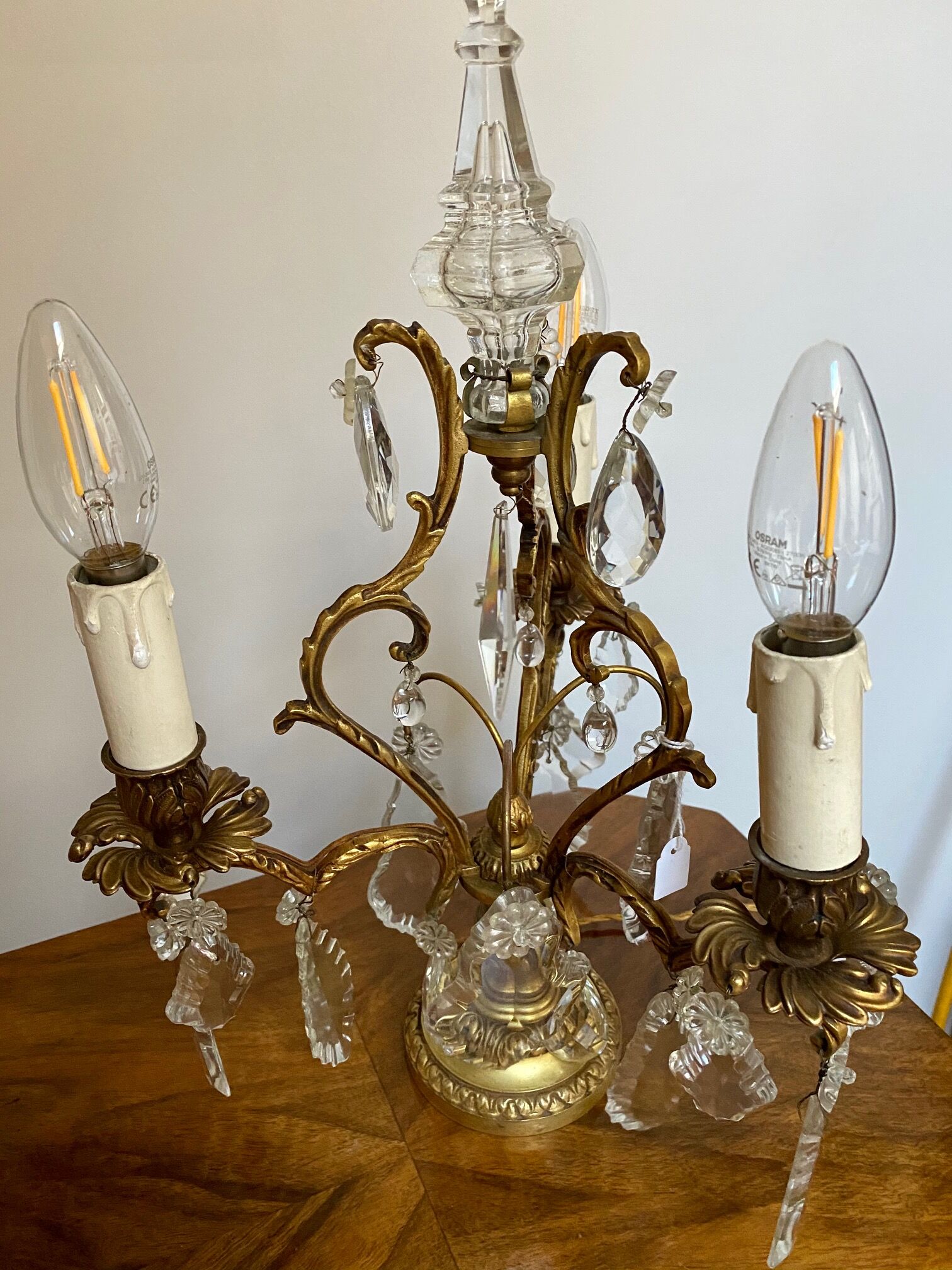 Bronze Girandole with 3 arms of lights