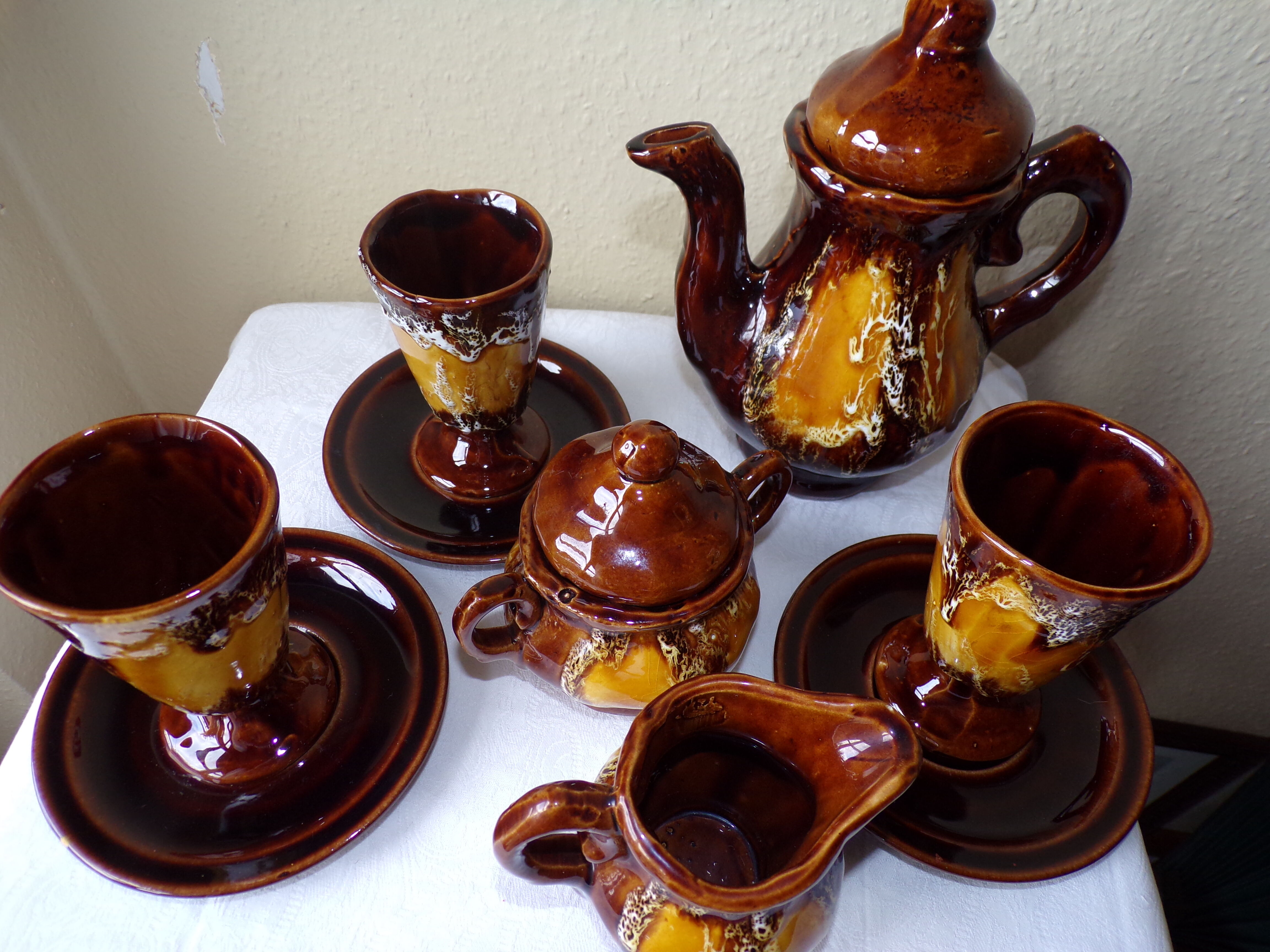 Service has coffee Vallauris mazagran