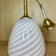 Lampe Suspension Murano Verre Blanc Et Caramel