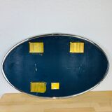 Oval mirror 51 x 81 cm chrome 1970