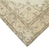 Handwoven anatolian beige carpet 174 cm x 294 cm