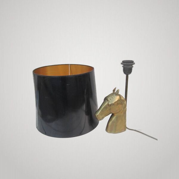 Lampe tête de cheval style Maison Charles années 1960-70