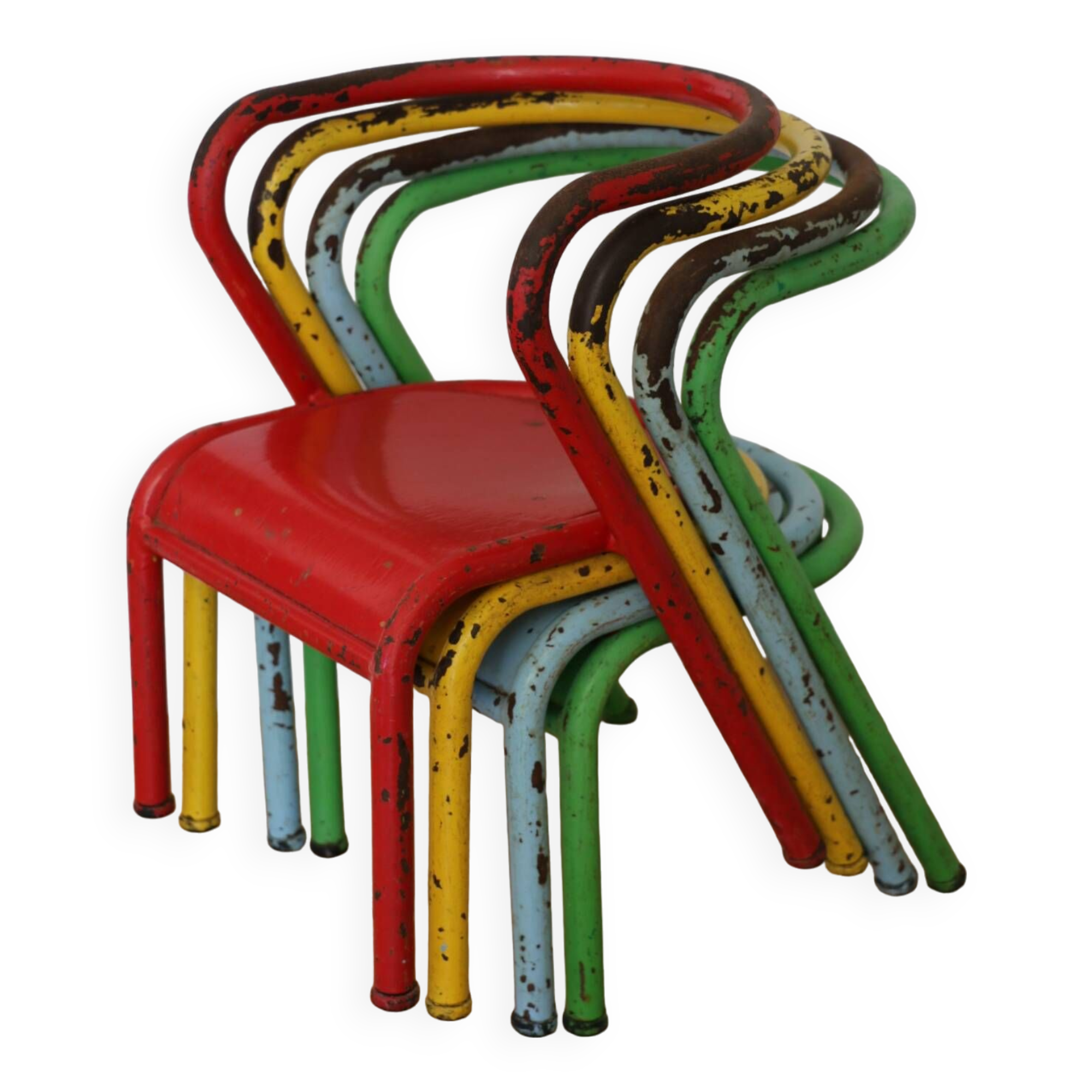 Jacques Hitier children's chair yellow