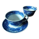 Set of 2 England cups and saucer