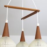 Danish boomerang luster in teak 1960
