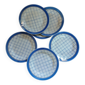 6 antique flat plates "Michel" from Gien