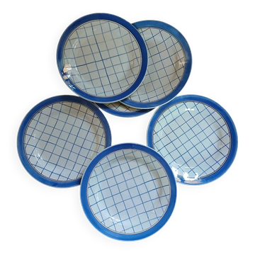 6 antique flat plates "Michel" from Gien