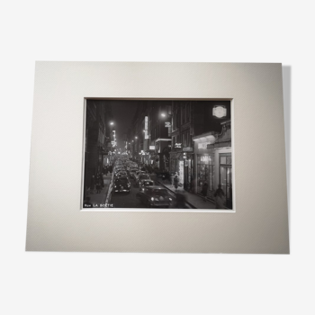 Photograph 18x24cm - Old black and white silver print - Rue de la Boétie - 1950s-1960s