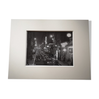 Photographie 18x24cm - Tirage argentique noir et blanc ancien - Rue de la Boétie - Années 1950-1960
