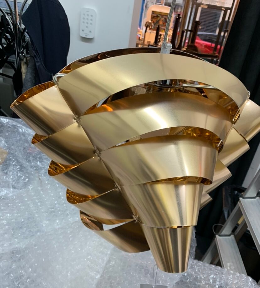 Pendant lamp Max Sauze Auriga - gold