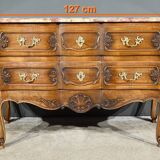 Walnut Sauté Crossbow Commode, Louis XV style – Early 20th century