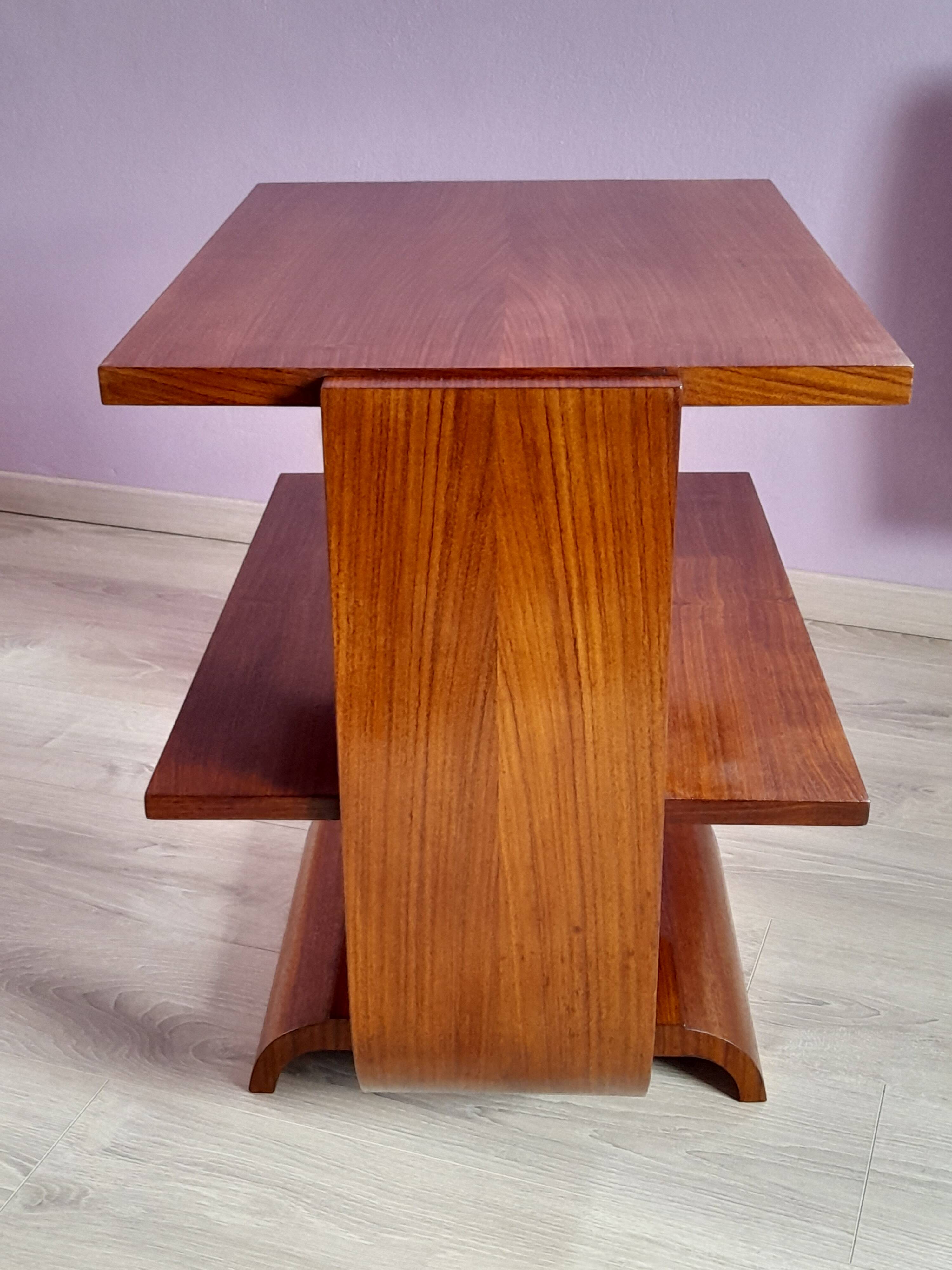 Art Deco period mahogany coffee table