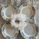 Lot de 4 assiettes plates Saint Amand