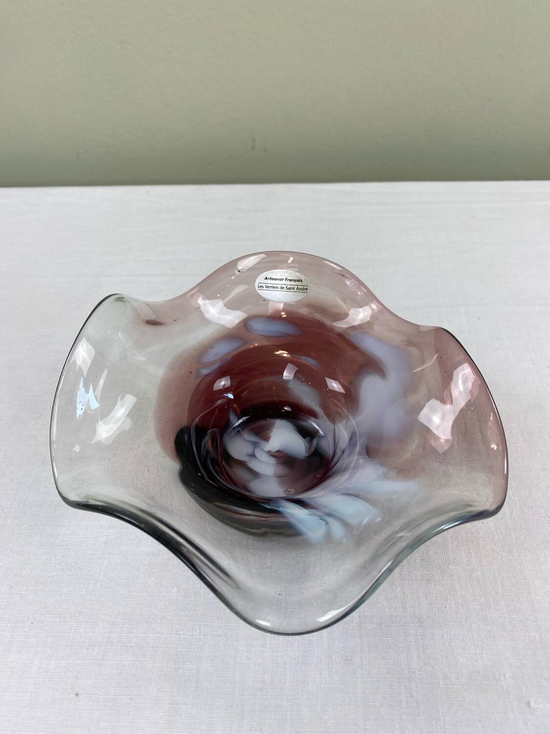 Vide poche en verre soufflé