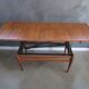 Table basse monte-et-baisse scandinave en acajou – Vintage