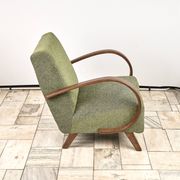 H 410 type C Armchair designed by Jindrich Halabala, 1940s, Czechoslovakia