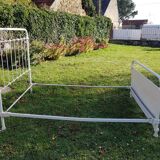 Old white metal bed 1900