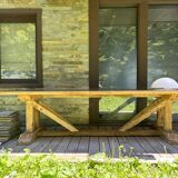 Table ancien de ferme en chene massif