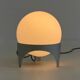 Vintage Space Age table lamp with glass globe and aluminium base