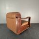 Midcentury brutalist embassy lounge or easy low club chair, 1960s
