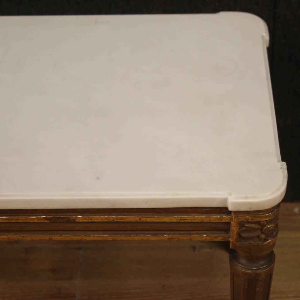 20th Century Marble Top Coffee Table