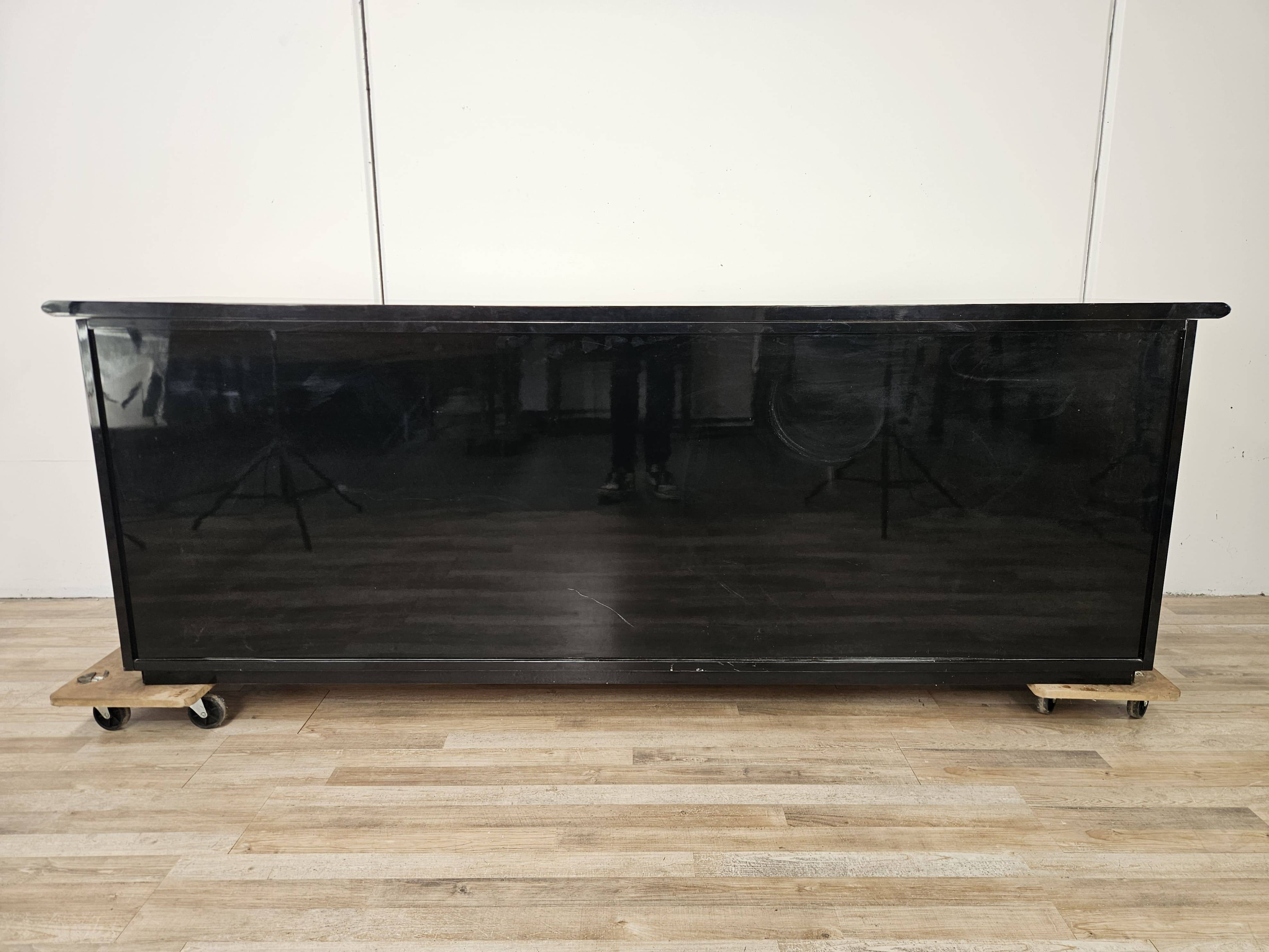 1970s Pierre Cardin sideboard in black lacquered wood