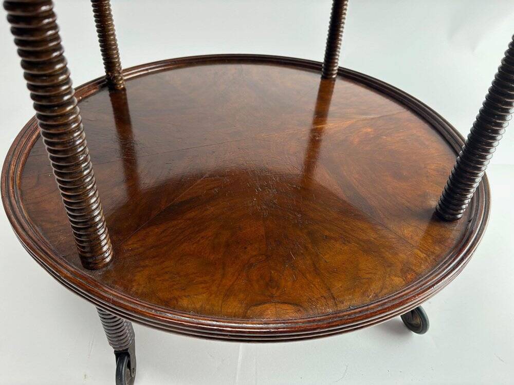 Mid-Century Wooden Bar Cart attributed to Paolo Buffa. Italy, 1940s