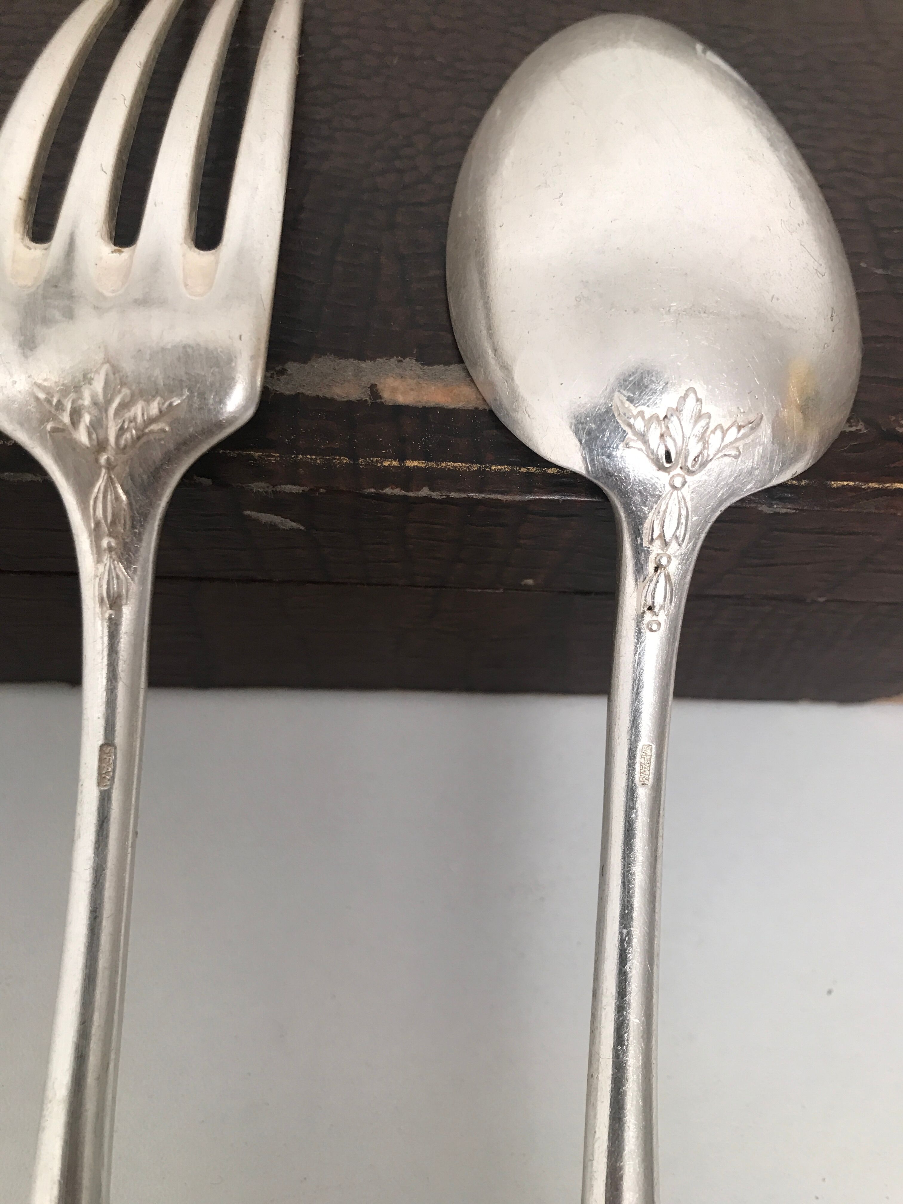 Housewife silver metal vintage punch