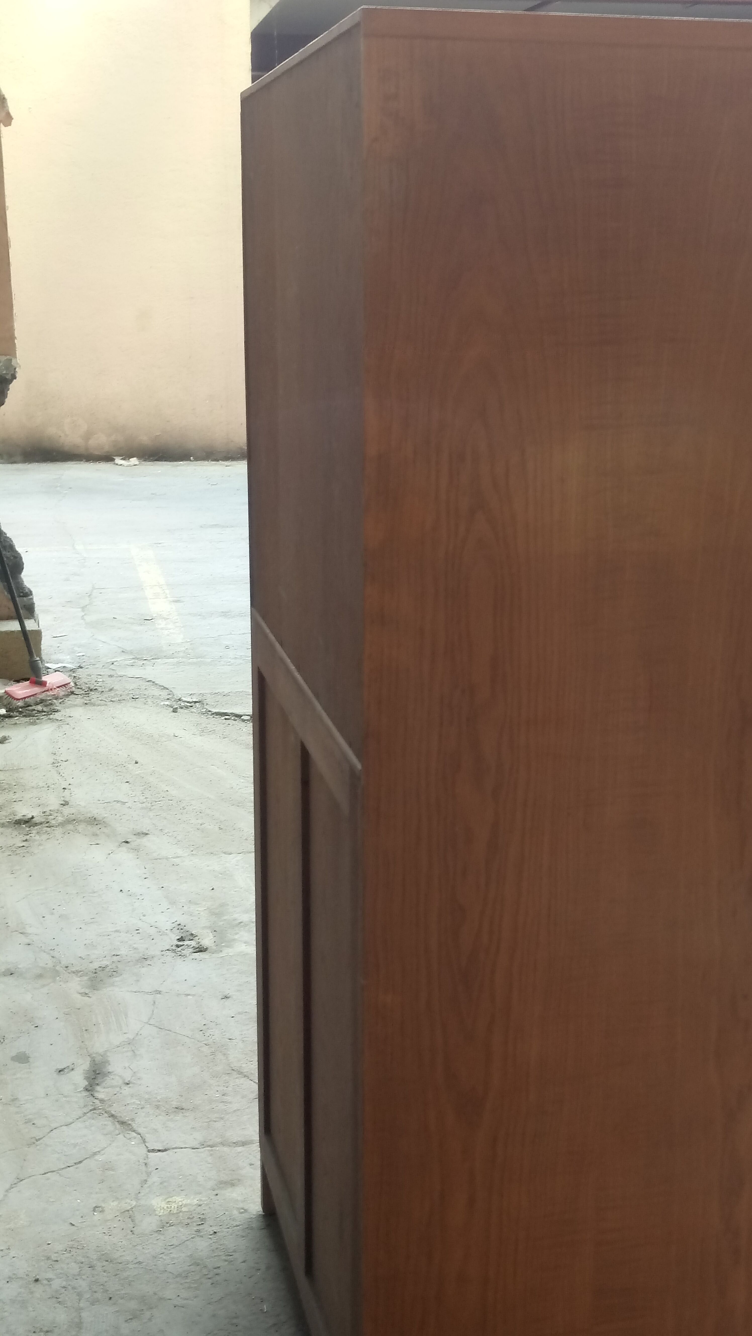 Bar work French formica red-pink and oak circa 40 Francisque Chaleyssin