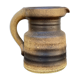 Vintage brown ceramic ear vase / jug vase